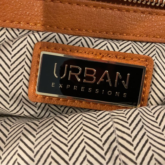Urban Expressions Tan Crossbody or Hobo purse. Three zippers outside NWOT. - Picture 10 of 10